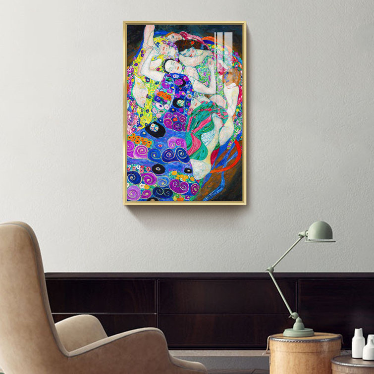 Vault W Artwork Klimt Wall Art Framed On Metal by Gustav Klimt Print